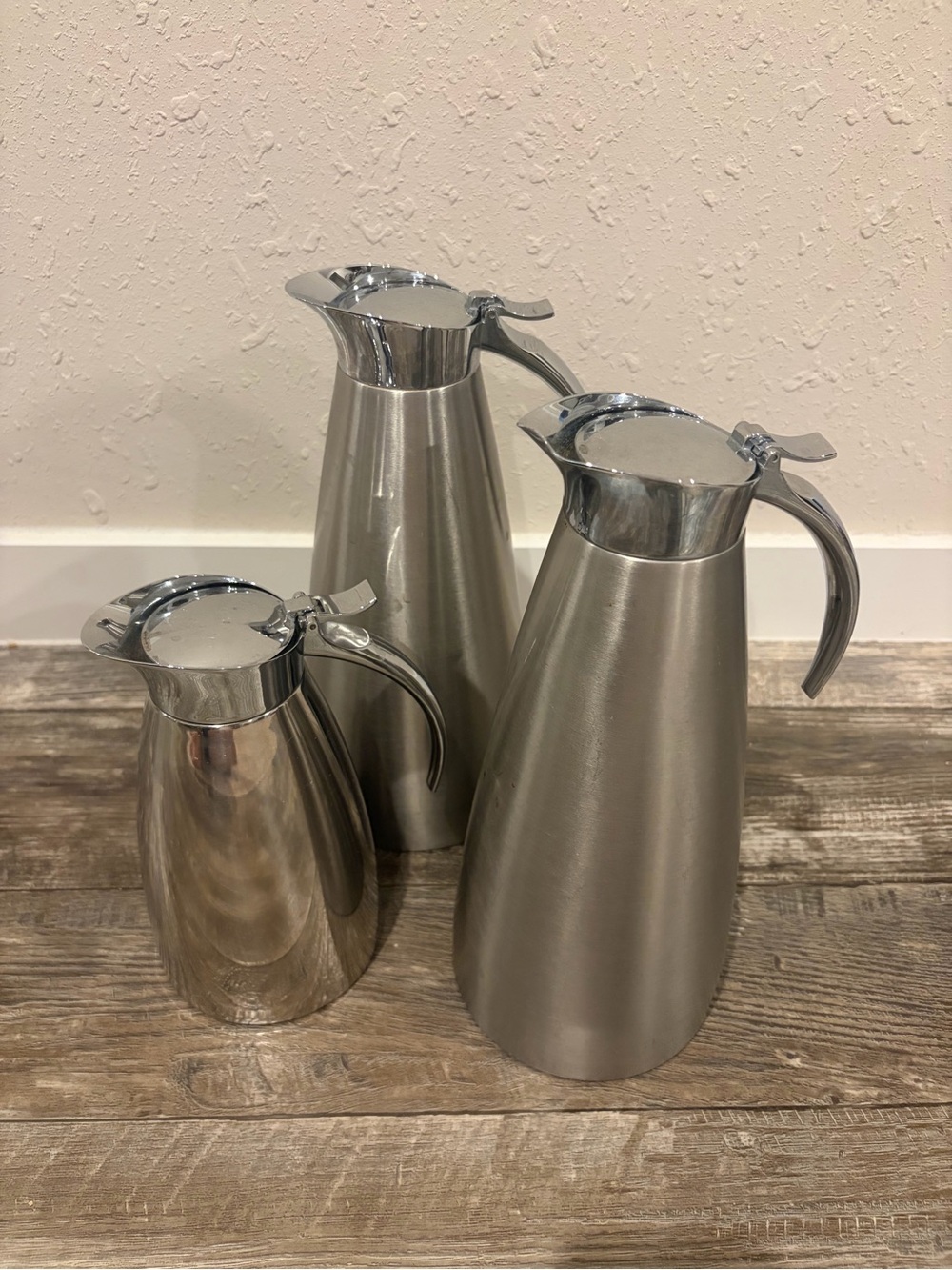 3 piece Frieling by xtra Stainless Steel Insulated Pitchers  - Silver